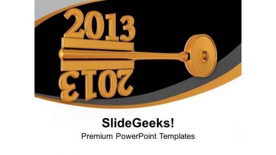 2013_with_golden_key_mirror_image_powerpoint_templates_ppt_backgrounds_for_slides_0113_title.jpg