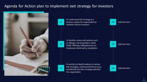 Action_Plan_To_Implement_Exit_Strategy_For_Investors_Ppt_PowerPoint_Presentation_Complete_With_Slides_Slide_2.jpg