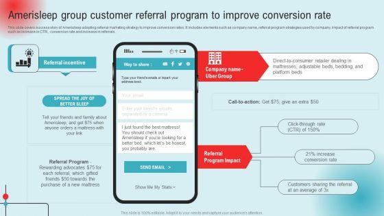 Amerisleep_Group_Customer_Referral_Program_To_Improve_Conversion_Rate_Ppt_PowerPoint_Presentation_File_Professional_PDF_Slide_1.jpg