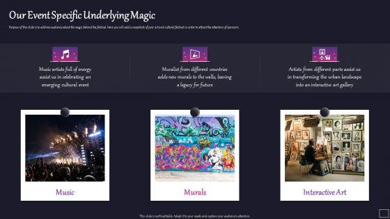 Art_And_Gallery_Event_Sponsorship_Capital_Raising_Pitch_Deck_Our_Event_Specific_Underlying_Magic_Infographics_PDF_Slide_1.jpg