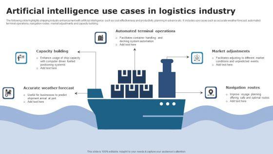 Artificial_Intelligence_Use_Cases_In_Logistics_Industry_Ideas_PDF_Slide_1.jpg