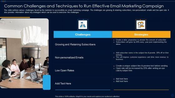 Common_Challenges_And_Techniques_To_Run_Effective_Email_Marketing_Campaign_Ppt_PowerPoint_Presentation_Gallery_Ideas_PDF_Slide_1.jpg