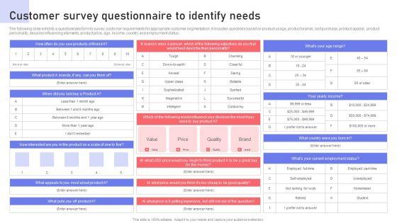 Customer_Survey_Questionnaire_To_Identify_Needs_Ppt_PowerPoint_Presentation_File_Model_PDF_Slide_1.jpg
