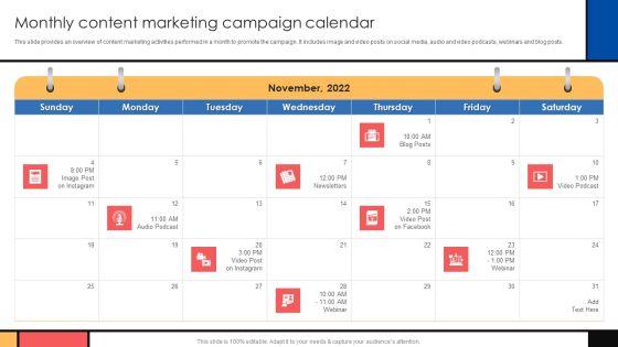 Guide_To_Create_Advertising_Campaign_For_Client_Engagement_Monthly_Content_Marketing_Campaign_Calendar_Pictures_PDF_Slide_1.jpg