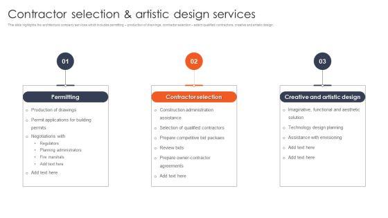 International_Design_And_Architecture_Firm_Contractor_Selection_And_Artistic_Design_Services_Infographics_PDF_Slide_1.jpg