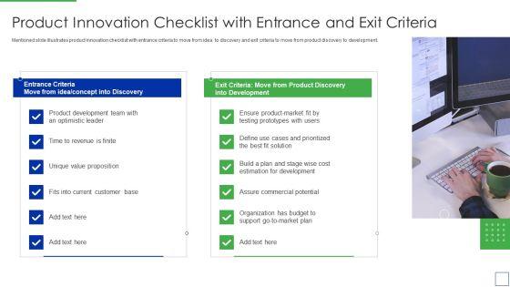 Product_Portfolio_Management_For_New_Target_Region_Product_Innovation_Checklist_With_Entrance_Structure_PDF_Slide_1.jpg