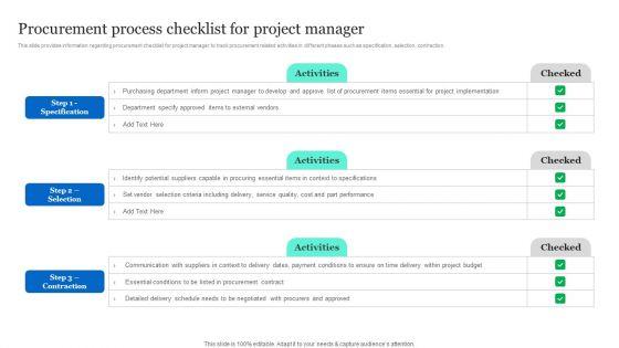 Project_Excellence_Playbook_For_Executives_Procurement_Process_Checklist_For_Project_Manager_Infographics_PDF_Slide_1.jpg