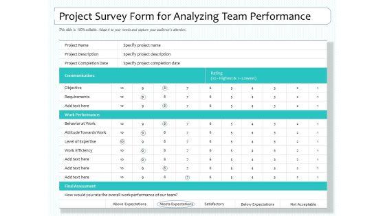 Project_Survey_Form_For_Analyzing_Team_Performance_Ppt_PowerPoint_Presentation_Inspiration_Example_Topics_PDF_Slide_1.jpg