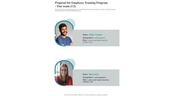 Proposal_For_Employee_Training_Program_Our_Team_One_Pager_Sample_Example_Document_Slide_1.jpg