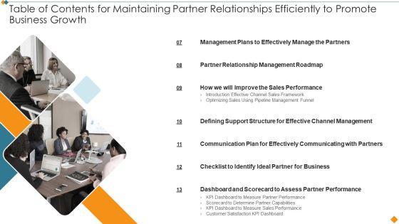 Table_Of_Maintaining_Partner_Relationships_Efficiently_To_Promote_Business_Growth_Contd_Structure_PDF_Slide_2.jpg