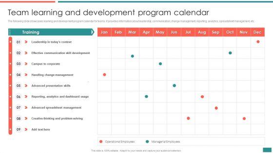 Team_Learning_And_Development_Program_Calendar_Building_Efficient_Workplace_Performance_Pictures_PDF_Slide_1.jpg