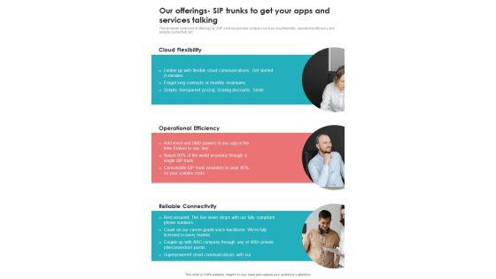 Voice_Over_Internet_Protocol_Telecommunications_System_Our_Offerings_Sip_Trunks_One_Pager_Sample_Example_Document_Slide_1.jpg