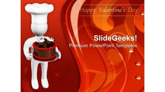 3d Man With Chocolate Cake Valentines Day PowerPoint Templates Ppt Backgrounds For Slides 0213 3d Man With Chocolate Cake Valentines Day PowerPoint Templates Ppt Backgrounds For Slides 0213