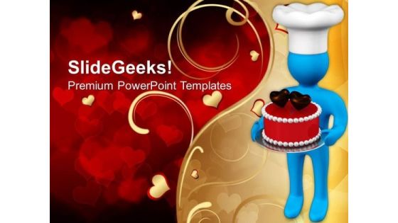 3d Man With Valentines Cake PowerPoint Templates Ppt Backgrounds For Slides 0213 3d Man With Valentines Cake PowerPoint Templates Ppt Backgrounds For Slides 0213