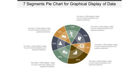 7 Segments Pie Chart For Graphical Display Of Data Ppt PowerPoint Presentation Model Elements