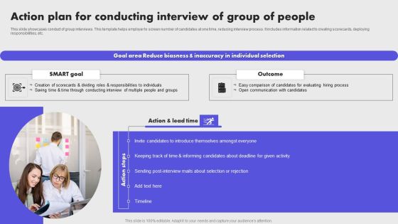 Action Plan For Conducting Interview Of Group Of People Guidelines PDF