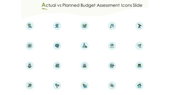 Actual Vs Planned Budget Assessment Icons Slide Ppt PowerPoint Presentation Layouts Files PDF Actual Vs Planned Budget Assessment Icons Slide Ppt PowerPoint Presentation Layouts Files PDF