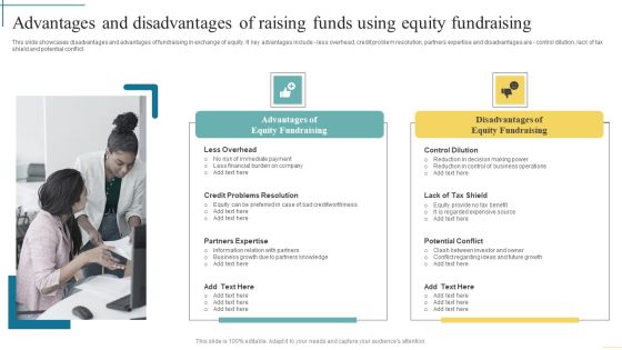 Advantages And Disadvantages Of Raising Funds Using Equity Fundraising Developing Fundraising Techniques Inspiration PDF Advantages And Disadvantages Of Raising Funds Using Equity Fundraising Developing Fundraising Techniques Inspiration PDF