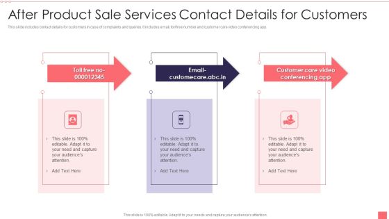 After Product Sale Services Contact Details For Customers Information PDF After Product Sale Services Contact Details For Customers Information PDF