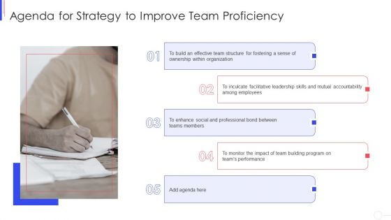 Agenda For Strategy To Improve Team Proficiency Download PDF Agenda For Strategy To Improve Team Proficiency Download PDF