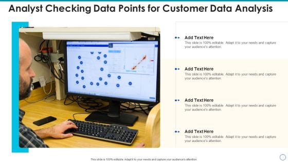 Analyst Checking Data Points For Customer Data Analysis Demonstration PDF Analyst Checking Data Points For Customer Data Analysis Demonstration PDF