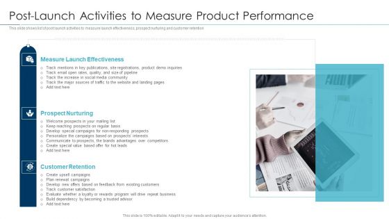 Approaches For New Product Release Post Launch Activities To Measure Product Performance Brochure PDF Approaches For New Product Release Post Launch Activities To Measure Product Performance Brochure PDF