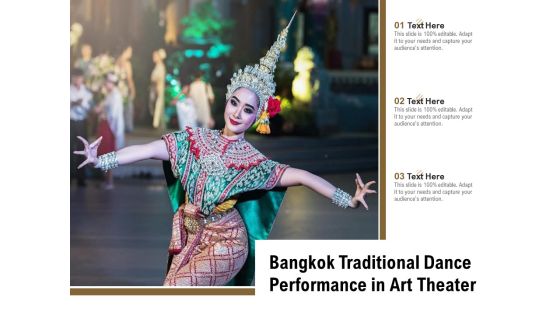 Bangkok Traditional Dance Performance In Art Theater Ppt PowerPoint Presentation Pictures Display PDF