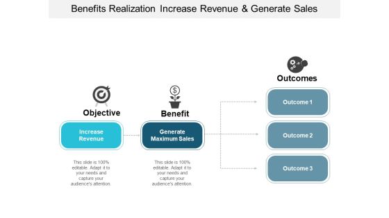 Benefits Realization Increase Revenue And Generate Sales Ppt PowerPoint Presentation Show Objects