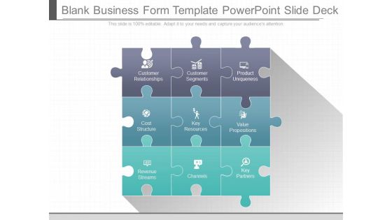 Blank Business Form Template Powerpoint Slide Deck Blank Business Form Template Powerpoint Slide Deck