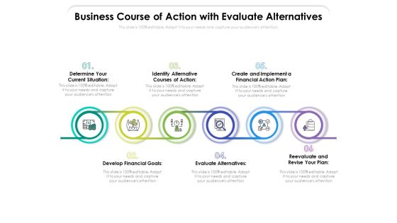 Business Course Of Action With Evaluate Alternatives Ppt PowerPoint Presentation File Summary PDF Business Course Of Action With Evaluate Alternatives Ppt PowerPoint Presentation File Summary PDF