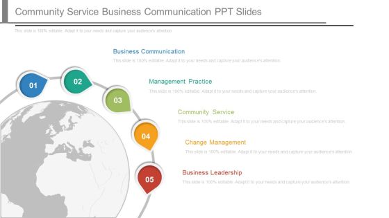 Community Service Business Communication Ppt Slides Community Service Business Communication Ppt Slides