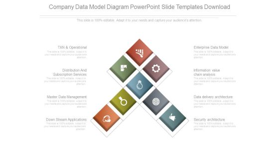 Company Data Model Diagram Powerpoint Slide Templates Download