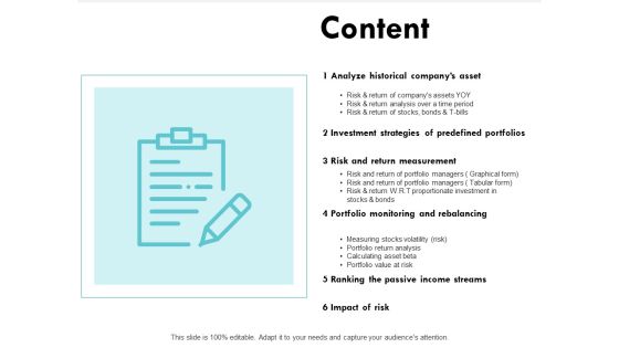 Content Investment Strategies Ppt PowerPoint Presentation File Designs Download Content Investment Strategies Ppt PowerPoint Presentation File Designs Download