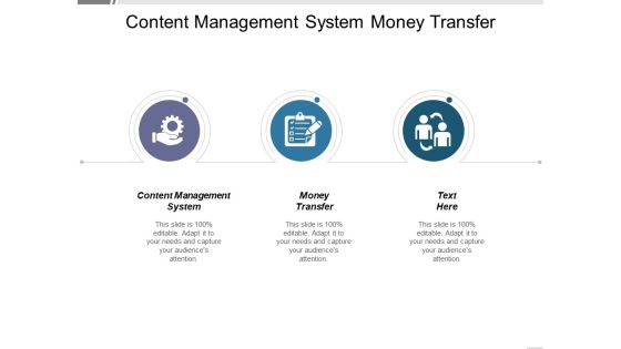 Content Management System Money Transfer Ppt PowerPoint Presentation Inspiration Icons