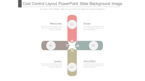 Cost Control Layout Powerpoint Slide Background Image