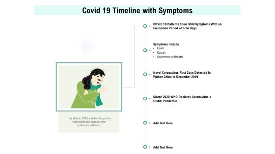 Covid 19 Timeline With Symptoms Ppt PowerPoint Presentation Infographics Examples PDF Covid 19 Timeline With Symptoms Ppt PowerPoint Presentation Infographics Examples PDF
