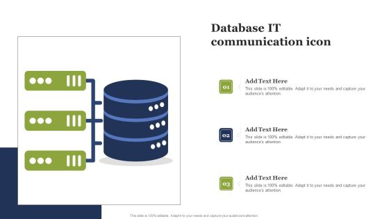 Database IT Communication Icon Mockup PDF Database IT Communication Icon Mockup PDF