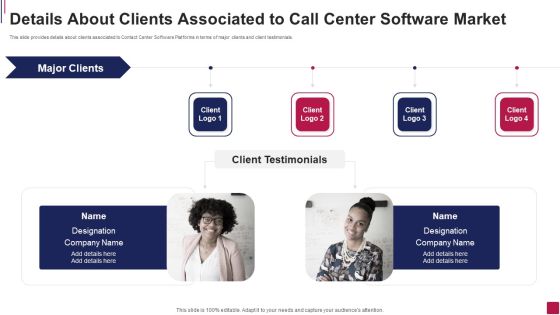 Details About Clients Associated To Call Center Software Market Icons PDF Details About Clients Associated To Call Center Software Market Icons PDF
