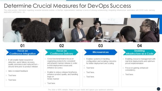 Determine Crucial Measures For Devops Success Demonstration PDF Determine Crucial Measures For Devops Success Demonstration PDF