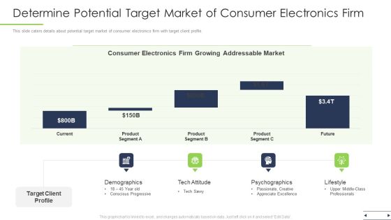 Determine Potential Target Market Of Consumer Electronics Firm Ppt Show Maker PDF Determine Potential Target Market Of Consumer Electronics Firm Ppt Show Maker PDF