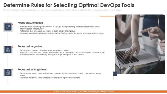 Determine Rules For Selecting Optimal Devops Tools Summary PDF