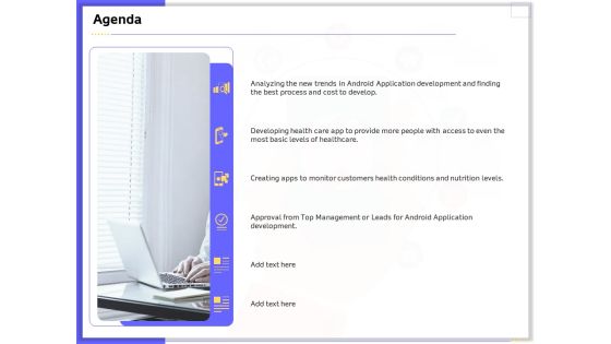 Developing And Deploying Android Applications Agenda Ppt Ideas Background PDF Developing And Deploying Android Applications Agenda Ppt Ideas Background PDF