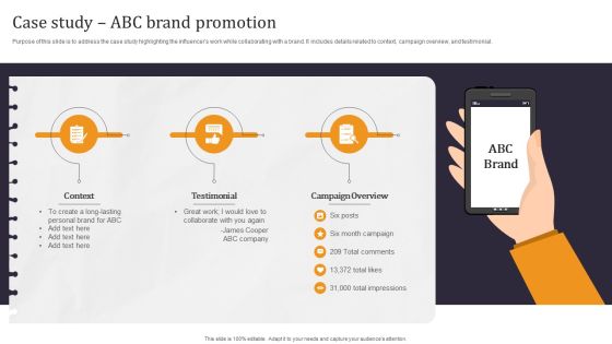 Developing Appealing Persona Case Study ABC Brand Promotion Guidelines PDF Developing Appealing Persona Case Study ABC Brand Promotion Guidelines PDF