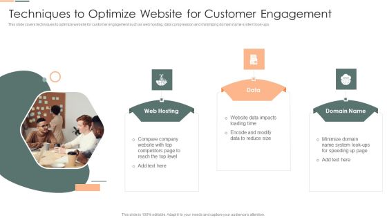 Developing Client Engagement Techniques Techniques To Optimize Website For Customer Engagement Sample PDF Developing Client Engagement Techniques Techniques To Optimize Website For Customer Engagement Sample PDF