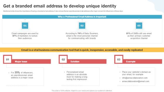Developing Personal Brand On Social Media Channels Get A Branded Email Address To Develop Unique Mockup PDF Developing Personal Brand On Social Media Channels Get A Branded Email Address To Develop Unique Mockup PDF