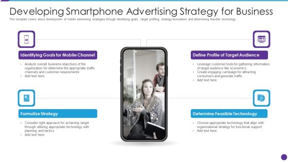 Developing Smartphone Advertising Strategy For Business Information PDF Developing Smartphone Advertising Strategy For Business Information PDF