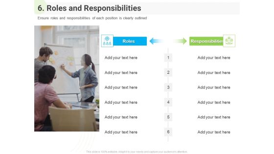 Developing Work Force Management Plan Model 6 Roles And Responsibilities Graphics PDF