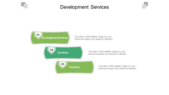 Development Services Ppt PowerPoint Presentation Portfolio Example Topics Cpb Pdf