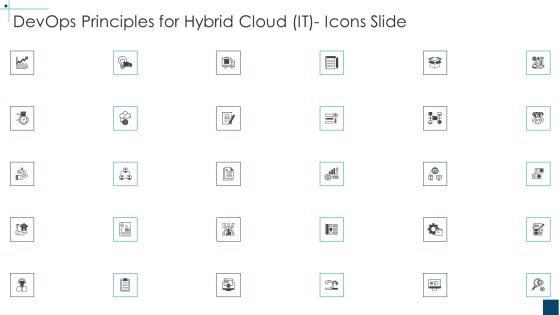 Devops Principles For Hybrid Cloud IT Icons Slide Elements PDF