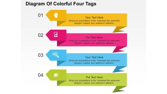 Diagram Of Colorful Four Tags Powerpoint Templates Diagram Of Colorful Four Tags Powerpoint Templates